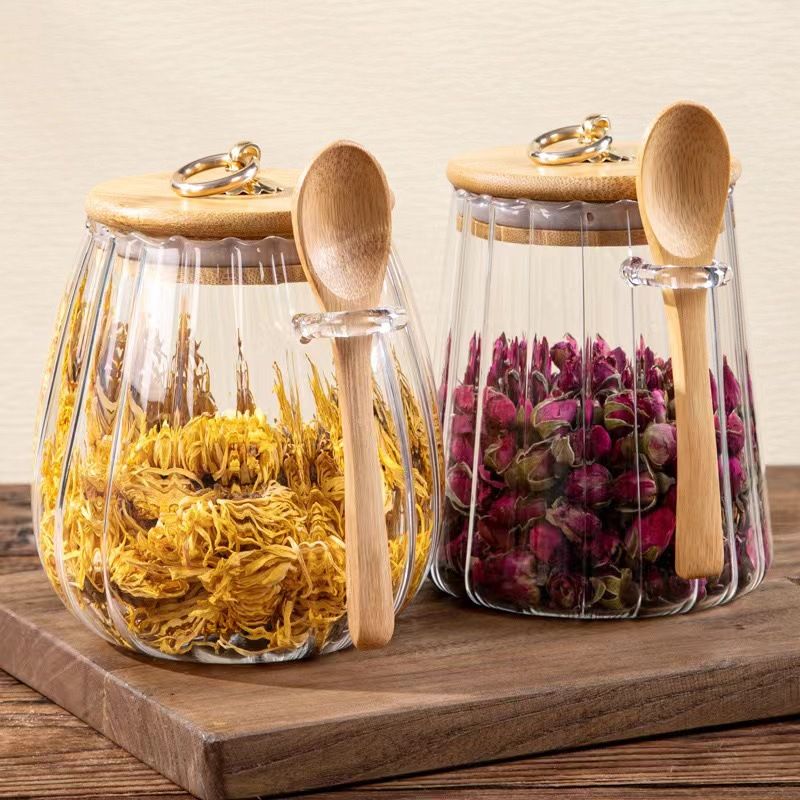 🔥Limited Time 50% OFF🔥Multipurpose Clear Sealed Glass Jar with Spoon