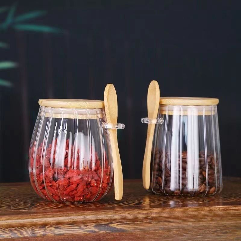 🔥Limited Time 50% OFF🔥Multipurpose Clear Sealed Glass Jar with Spoon